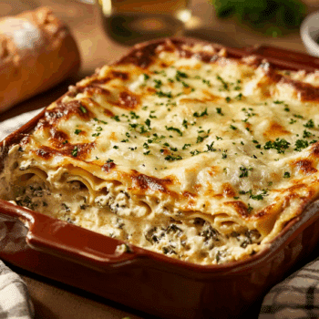 Amazing Chicken Alfredo Lasagna