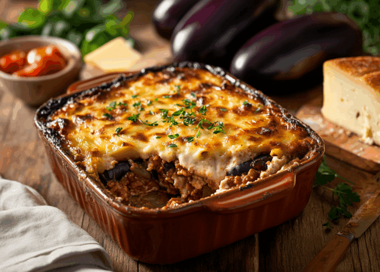 Creamy Greek Pork Moussaka