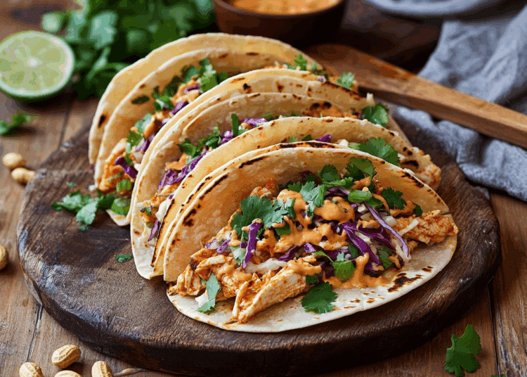Flavourful Gochujang Chicken Tacos With Spicy Mayo