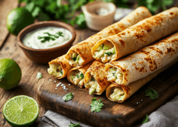 Delicious Chicken And Avocado Baked Taquitos