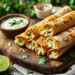 Delicious Chicken And Avocado Baked Taquitos
