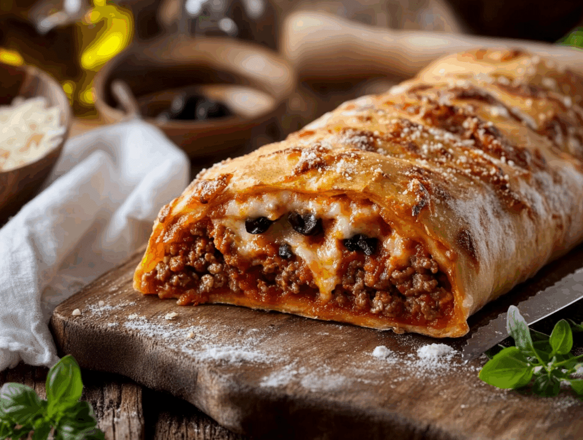 Aromatic Homemade Pizza Roll