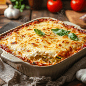 Creamy Zucchini Lasagna With Homemade Marinara Sauce