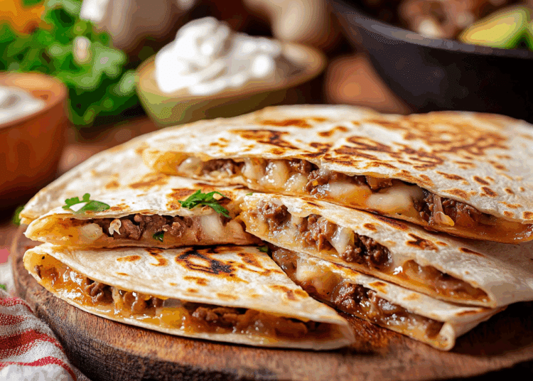 Easy Homemade Beef Quesadilla