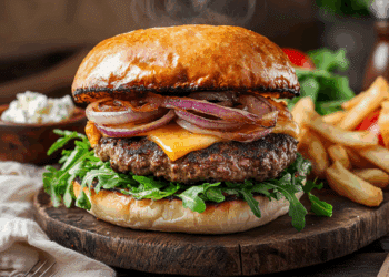 Yummy Greek Lamb Burger