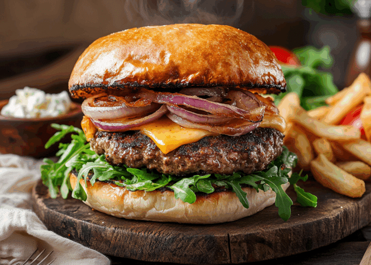 Yummy Greek Lamb Burger