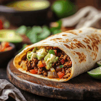 Easy Homemade Beef Burrito
