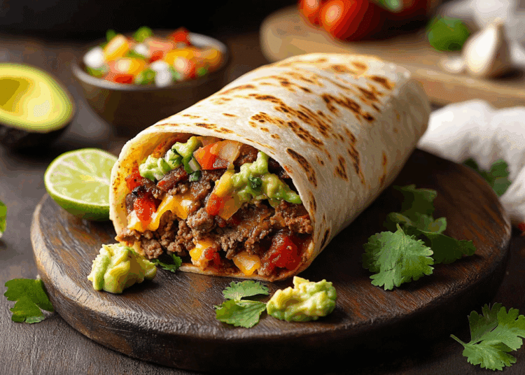 Easy Homemade Beef Burrito