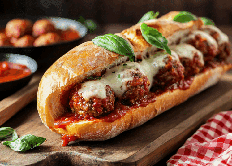 Delicious Cast Iron Meatball Marinara Sub 1 Delicious Cast Iron Meatball Marinara Sub