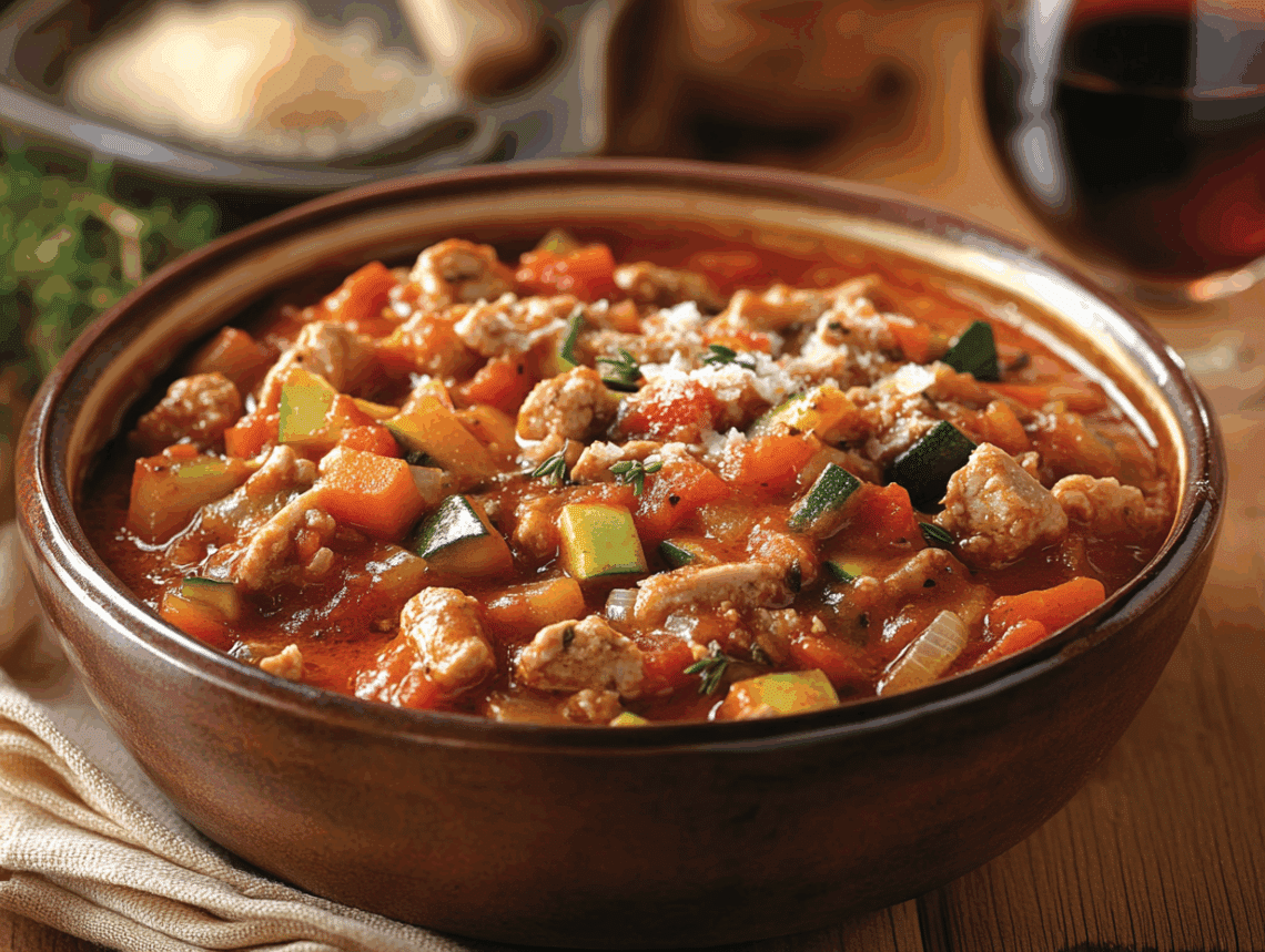 Savoury Turkey And Vegetable Ragu
