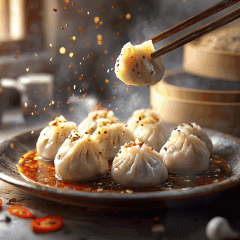 Succulent Chinese Pork Dumplings With Hot Chili Oil 2 Succulent Chinese Pork Dumplings With Hot Chili Oil