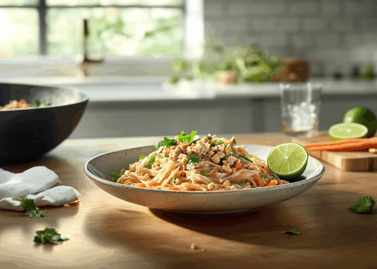 Authentic Pad Thai With Chicken