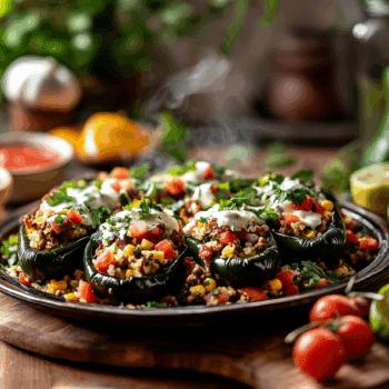 Healthy Stuffed Poblano Peppers 2 Healthy Stuffed Poblano Peppers