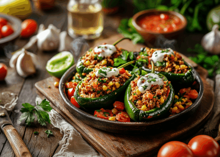 Healthy Stuffed Poblano Peppers 1 Healthy Stuffed Poblano Peppers