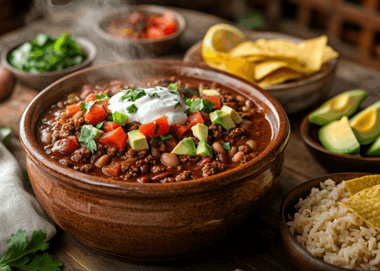 Appetizing Texas Style Ground Beef Crockpot Chili Recipe