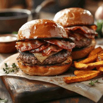 Bacon Burgers With Paleo Honey Rolls2