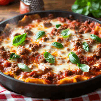 Easy Skillet Ground Beef Lasagna Recipe2