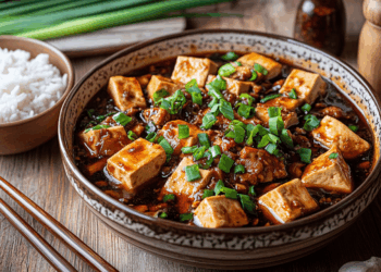 Simple Braised Tofu With Minced Chicken