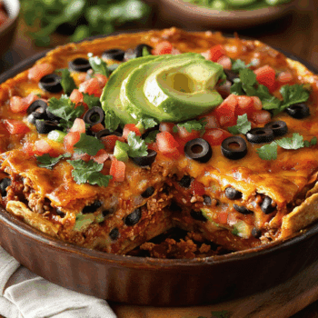 Heavenly Layered Enchilada Pie 2 Heavenly Layered Enchilada Pie2