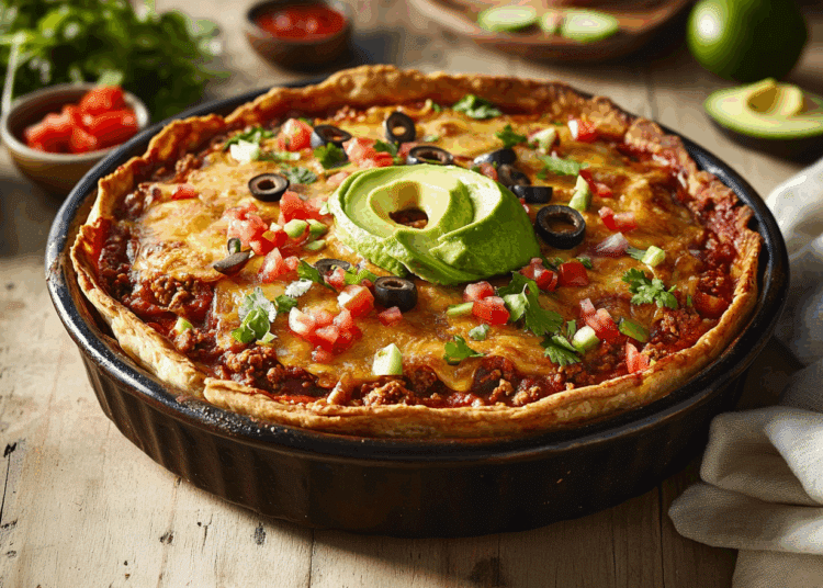 Heavenly Layered Enchilada Pie 1 Heavenly Layered Enchilada Pie