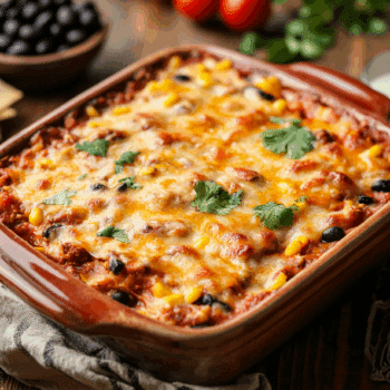 Skinny Ground Chicken Enchilada Casserole Recipe2