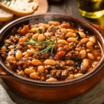 Tasty Spanish Style Baked Beans And Ground Beef Recipe2