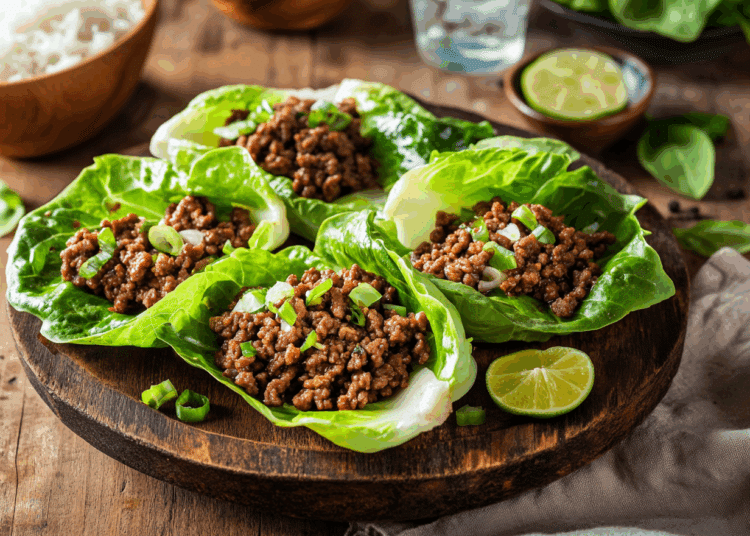 Asian Beef Lettuce Wraps
