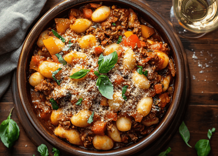 Aromatic Slow Cooked Lamb Ragu Baked With Pasta And Herbed Crust