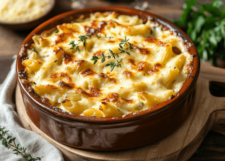 Scrumptious Baked Penne Bechamel