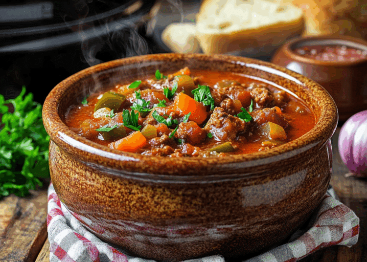 Filling Hungarian Goulash Crock Pot Recipe