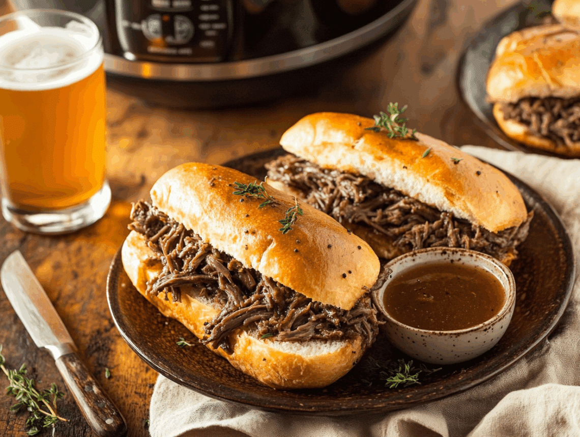 The Best Crockpot French Minced Beef Dip Recipe 1 The Best Crockpot French Minced Beef Dip Recipe