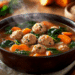 Special Ground Turkey Meatball Soup