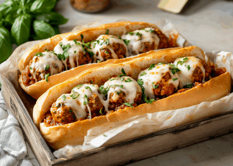 Heavenly Herbed Turkey Meatball Subs