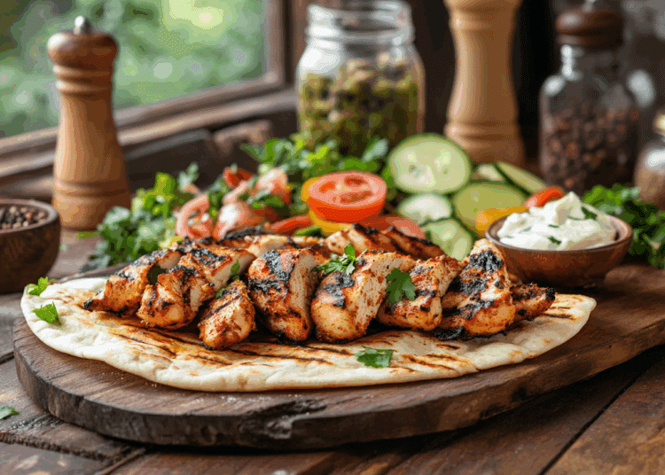 Savoury Arabian Style Chicken Shawarma