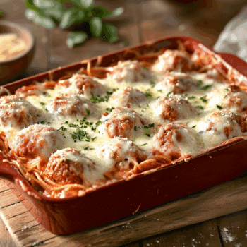 Scrumptious Chicken Parmesan Meatball Casserole 2 Scrumptious Chicken Parmesan Meatball Casserole2
