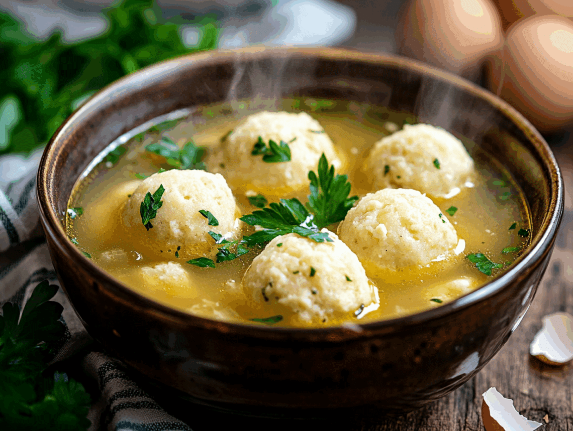 Satisfying Chicken Matzo Ball Soup