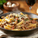 Flavourful Chicken Liver Pork And Mushroom Pasta