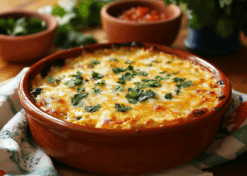 Cheesy Chicken Poblano Casserole
