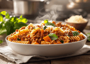 Hearty Veggie Packed Chicken Bolognese