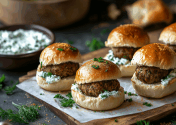 Appetizing Gyro Meatball Sliders