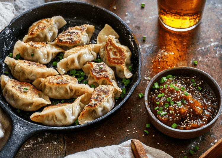 Amazing Dasheen Pork Dumplings With Pear Bacon Jam