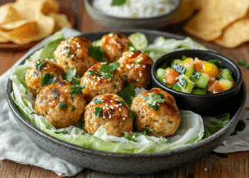 Healthy Thai Meatball Cabbage Wraps