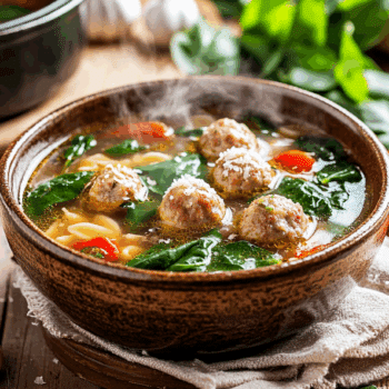 Mini Chicken Meatball Soup2