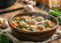 Mini Chicken Meatball Soup