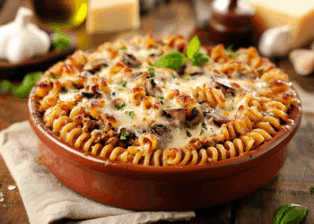 Amazing Baked Rotini With Chicken And Tomatoes