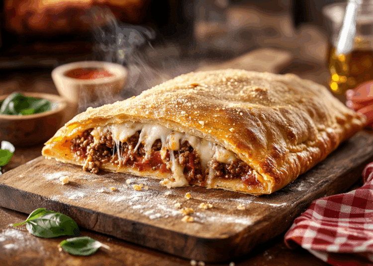 Easy Beefy Calzone 1 Easy Beefy Calzone