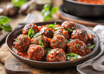 Juiciest Venison Margherita Meatball