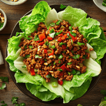 Asian Ground Turkey And Pine Nut Lettuce Wraps 2 Asian Ground Turkey And Pine Nut Lettuce Wraps2