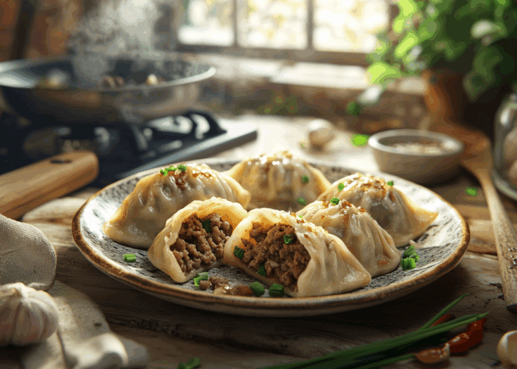 Beef Cake Pan Fried Dumpling