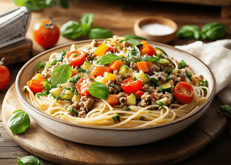 Hearty Veggie And Ground Turkey Pasta Recipe